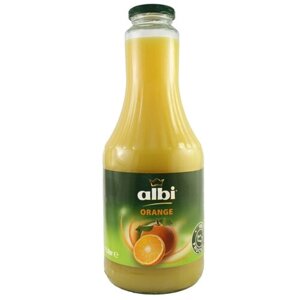 Сок albi апельсин, в стеклянной бутылке, 1 л