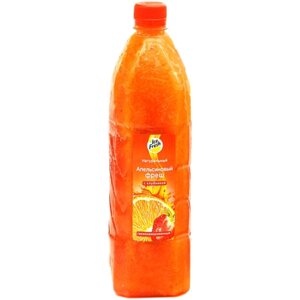 Сок апельсиновый с клубникой, прямого отжима, замороженный. 1 л. Упаковка (6 бутылок).