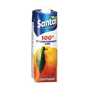 Сок SANTAL (Сантал) апельсиновый 1 л для детского питания тетра-пак, 3 шт
