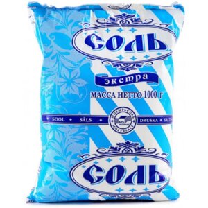 Соль "Экстра" мешок 1кг/20шт
