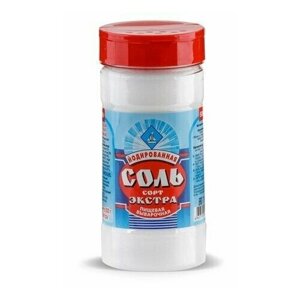 Соль Экстра пищевая поваренная йодированная, 500г, 6 шт