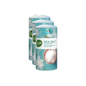 Соль морская 3 шт по 500 г мелкая йодированная (туба) 4Life