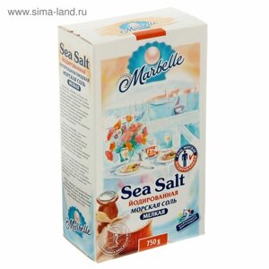 Соль морская Пудофф мелкая, помол №0, йодированная, 750 г