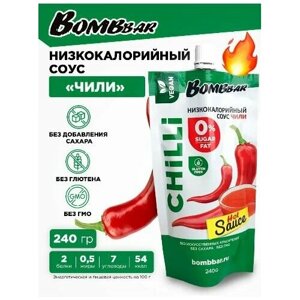 Соус низкокалорийный Bombbar Без сахара Ассорти: Майо, Чили, Цезарь 240 гр (3 шт) / соус для мяса, рыбы, овощей