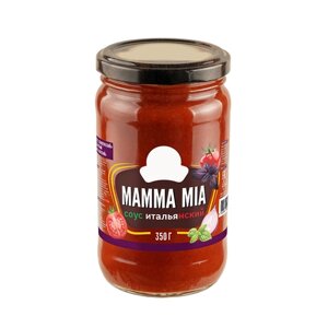 Соус томатный 350гр "Итальянский мамма МIA"Идеально подходит к макаронам, пицце, брускетте, блюдам из мяса и овощей
