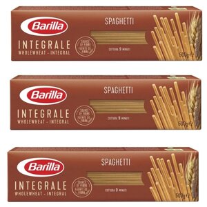 Спагетти Barilla Spaghetti цельнозерновые, 500 г 3 пачки