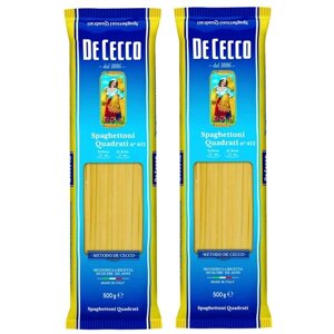 Спагетти De Cecco Спагеттони квадратные, 500 г 2 пачки