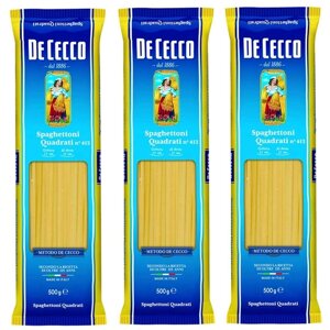 Спагетти De Cecco Спагеттони квадратные, 500 г 3 пачки
