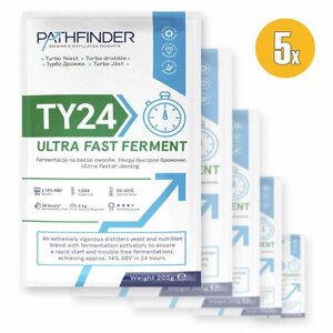 Спиртовые дрожжи Pathfinder 24 Ultra Fast Ferment, 205 г (5 штук в комплекте)