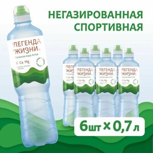 Спортивная питьевая вода "Легенда Жизни" 0,7 л, 6 штук
