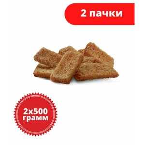 Сухари Гренки со вкусом шашлыка, 500 г, 2 пачки