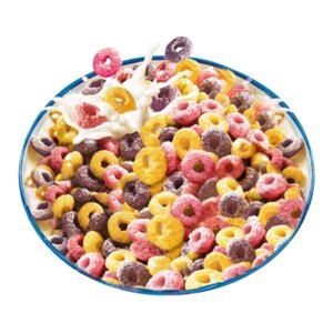 Сухие завтраки Колечки разноцветные с ягодным вкусом вес 2,2кг