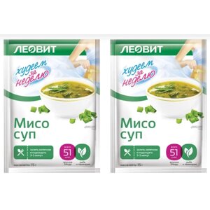 Суп Леовит Мисо Суп, 15 гр, 2 шт