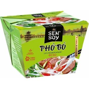 Суп Sen Soy Premium Pho Bo с рисовой лапшой 125г х 3шт