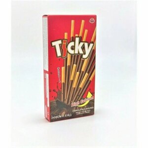 Ticky Бисквитные палочки Ticky покрытые шоколадным кремом, 40 г