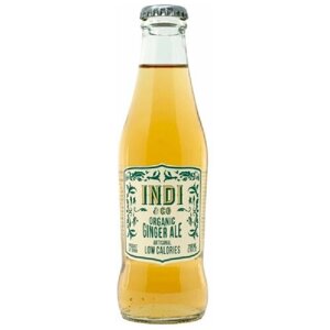 Тоник Indi Organic Ginger Ale, Инди Органический Тоник, Имбирный Эль (USDA Organic) 0.2л, стекло