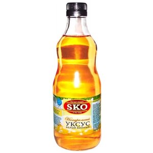 Уксус SKO белый винный 6%стеклянная бутылка, 500 мл