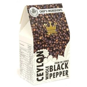 United Spices Пряность Черный перец горошком, 30 г, 30 мл, картонная упаковка
