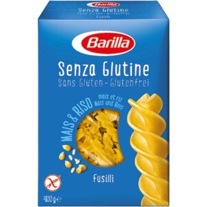 Упаковка 14 штук Спирали Barilla Фузилли без глютена 400г Италия