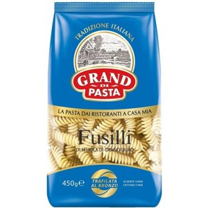 Упаковка из 12 пачек Макароны Спирали Grand Di Pasta (фузилли) 450г