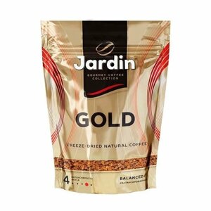 Упаковка из 12 штук Кофе Jardin Gold 75г пак крист Россия