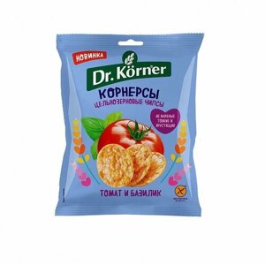 Упаковка из 28 штук Чипсы Dr. Korner кукурузно-рисовые с томатом и базиликом 50г