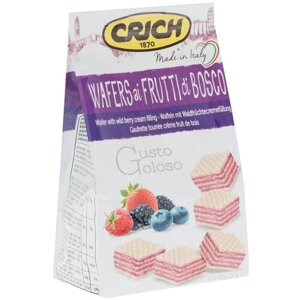 Вафли Crich с ягодно-кремовой начинкой Wafers with forest fruits filling, 125г