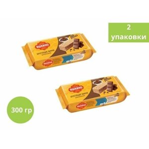 Вафли Яшкино, вафли Шоколадные, 300 г, 2 уп