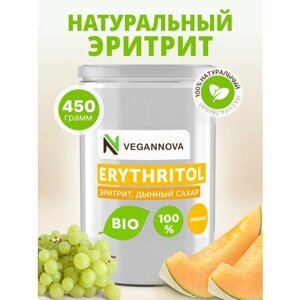 VeganNova Эритрит (Erythritol), сахарозаменитель, 450 г