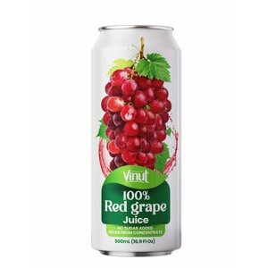 VINUT 100% RED GRAPE (красный виноград) 0,5л 6шт