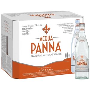 Вода Acqua Panna (Аква Панна) минеральная негазированная 0,75 л х 15шт, стекло