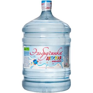 Вода детская Эльбрусинка негазированная, пластик, без вкуса для кулера, 19 л, в обменной таре