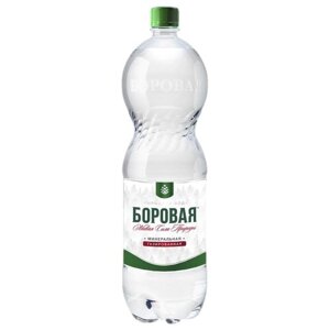 Вода минеральная BOROVAYA (Боровая), лечебно-столовая питьевая природная сульфатно-кальциевая газированная/ для похудения, пэт 1.5 л х 6 шт упаковка