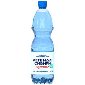 Вода минеральная Легенда Сибири негазированная ПЭТ, 6 шт. по 1 л