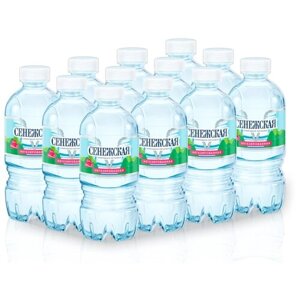 Вода минеральная питьевая Сенежская негазированная, ПЭТ, без вкуса, 12 шт. по 0.33 л