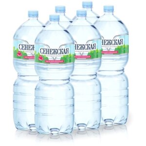 Вода минеральная питьевая Сенежская негазированная, ПЭТ, без вкуса, 6 шт. по 3 л