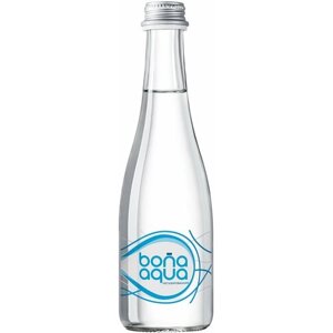 Вода негазированная питьевая BONA AQUA 0,33 л, стеклянная бутылка, 2418801.