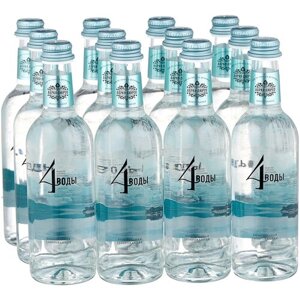 Вода питьевая Абрау-Дюрсо 4 воды, стекло, виноград, 12 шт. по 0.375 л
