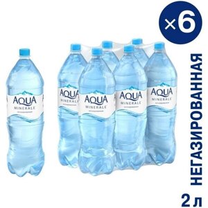 Вода питьевая Аква Минерале пэт 2л. негаз. 6 шт/уп