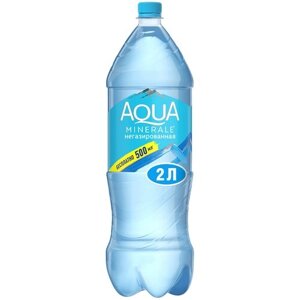 Вода питьевая Aqua Minerale негазированная, ПЭТ, лимон, 2 л