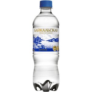Вода питьевая Байкальская газированная, ПЭТ, без вкуса, 0.5 л