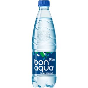 Вода питьевая Bon Aqua газированная, ПЭТ, без вкуса, 0.5 л