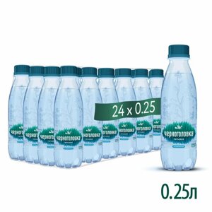 Вода питьевая черноголовка негазированная, 24 шт по 0,25 л, ПЭТ