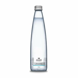 Вода питьевая Деловой Стандарт негазированная стекло 0,33л 24шт/уп