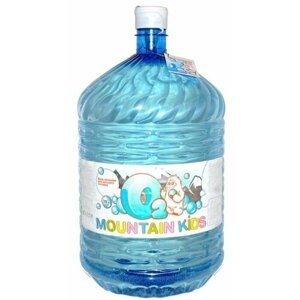 Вода питьевая ледниковая "Mountain Kids"Маунтин Кидс), 19 л (разовая бутыль)