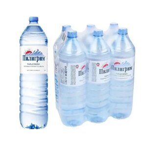 Вода питьевая негазированная Пилигрим 1.5 л ПЭТ упаковка 6 штук
