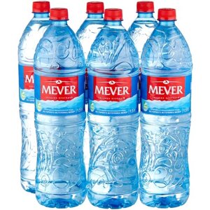 Вода питьевая природная негазированная Мевер, ПЭТ, без вкуса, 6 шт. по 1.5 л