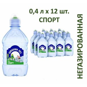 Вода питьевая Шишкин лес Спорт 0,4 л х 12 бутылок, б/г пэт
