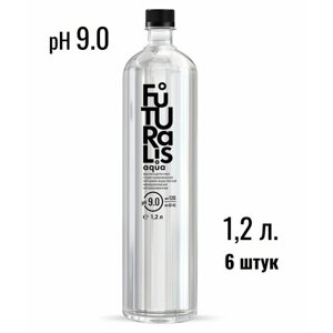Вода питьевая высокощелочная структурированная легкой минерализации "Futuralis aqua" 1,2 л. (упаковка 6 бутылок)