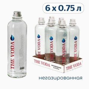 Вода природная питьевая THE VODA негазированная, стекло, 6 шт. по 0,75 л